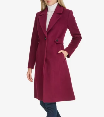 Online Cole Haan Women's Slick Wool Coat Amethyst