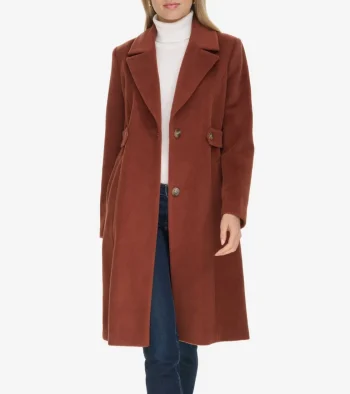 Online Cole Haan Women's Slick Wool Coat Castor