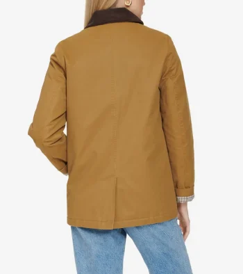 Hot Cole Haan Women's Waxed Cotton Hunter Jacket Khaki