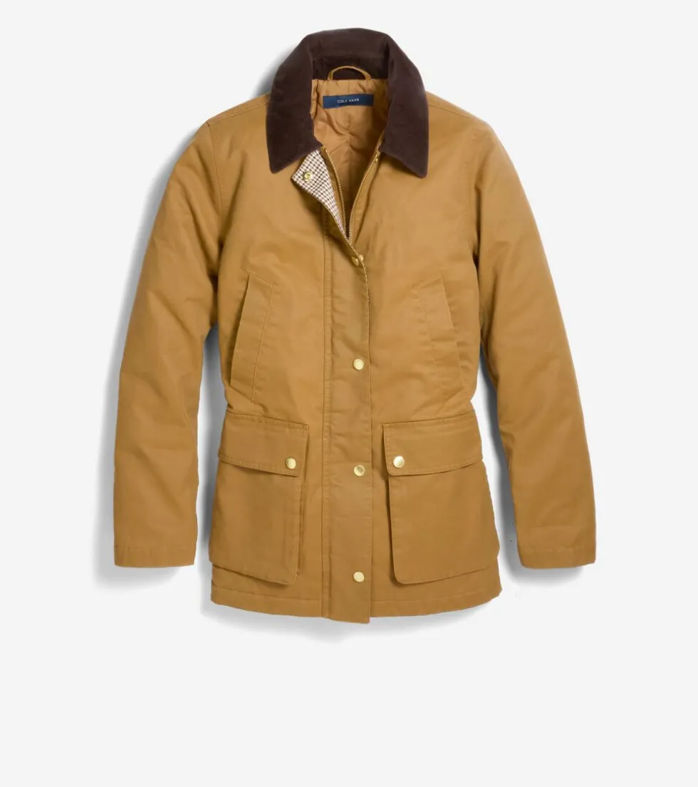 womens-waxed-cotton-hunter-jac-xTurbcpi-2.webp Hot Cole Haan Women's Waxed Cotton Hunter Jacket Khaki