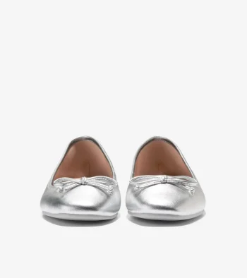 Hot Cole Haan Women's Yara Soft Ballet Flats Silver
