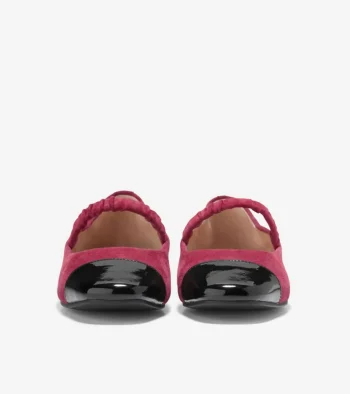 Best Cole Haan Women's Yvette Mary Jane Ballet Flats BlackCherry-Black