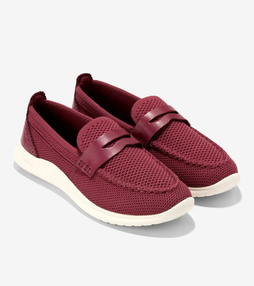 womens-zeroslashgrand-meritt-s-jdVbjTTe-4.webp Fashion Cole Haan Women's ZERØGRAND Meritt Stitchlite™ Loafers BlackCherry-Ivory