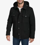 Online Cole Haan Wool Twill Field Jacket Black